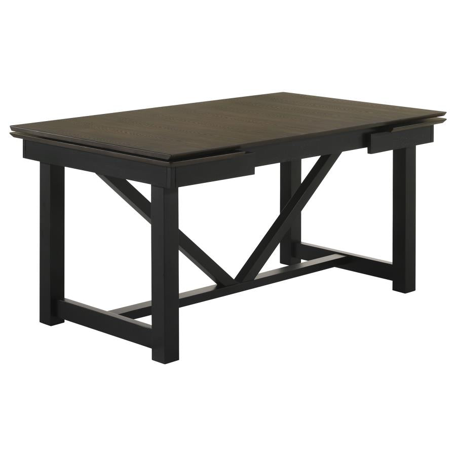 Malia Brown Dining Table - furniture place usa