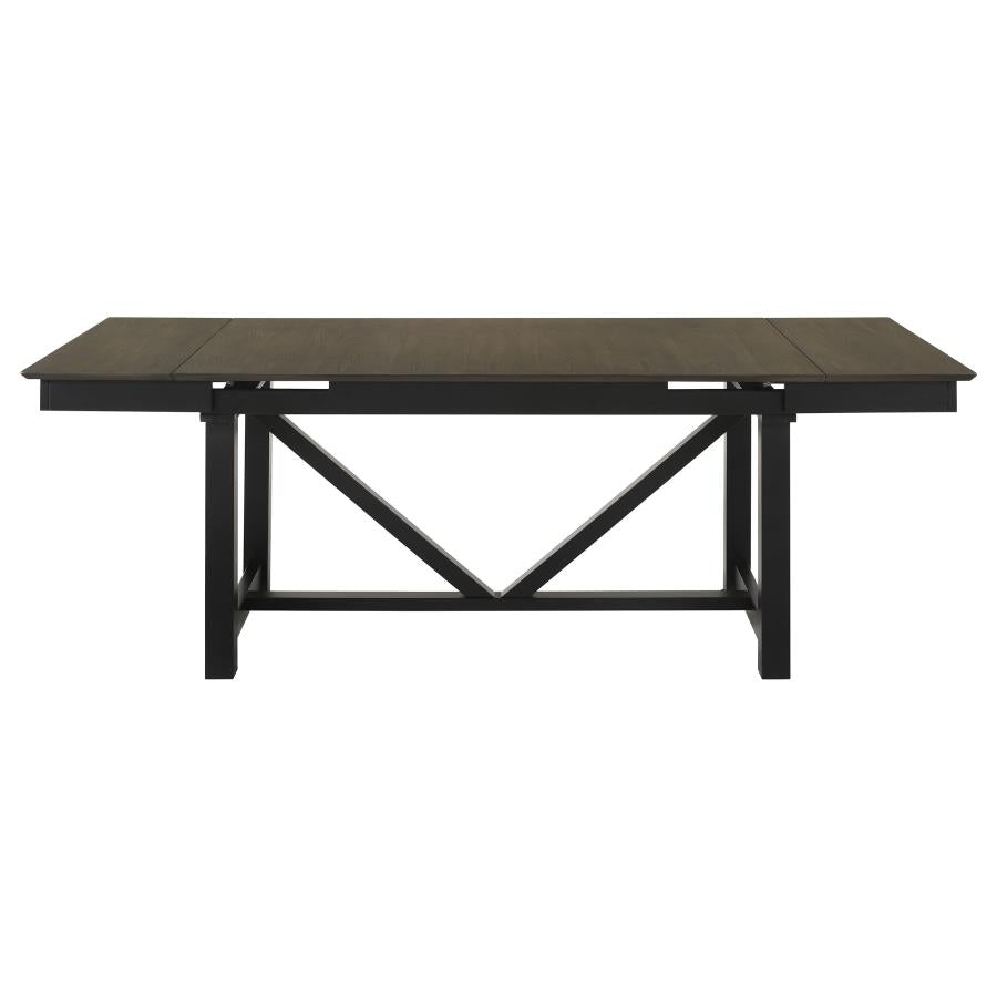 Malia Brown Dining Table - furniture place usa