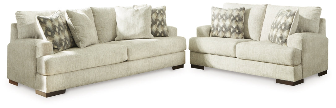 Caretti Sofa and Loveseat - furniture place usa