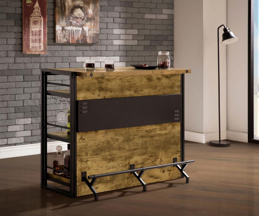Renaldi Brown Home Bar - furniture place usa