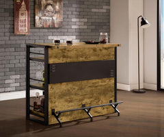 Renaldi Brown Home Bar - furniture place usa