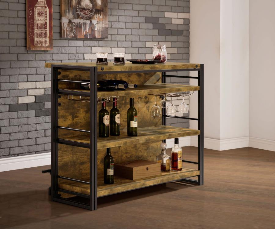 Renaldi Brown Home Bar - furniture place usa
