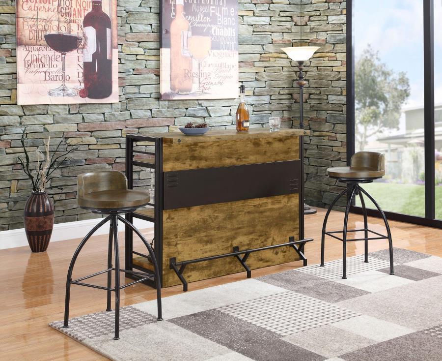 Renaldi Brown Home Bar - furniture place usa