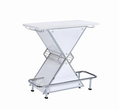 Atoka White Home Bar - furniture place usa