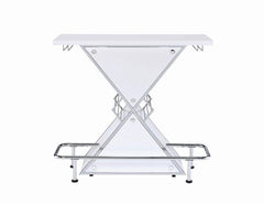 Atoka White Home Bar - furniture place usa