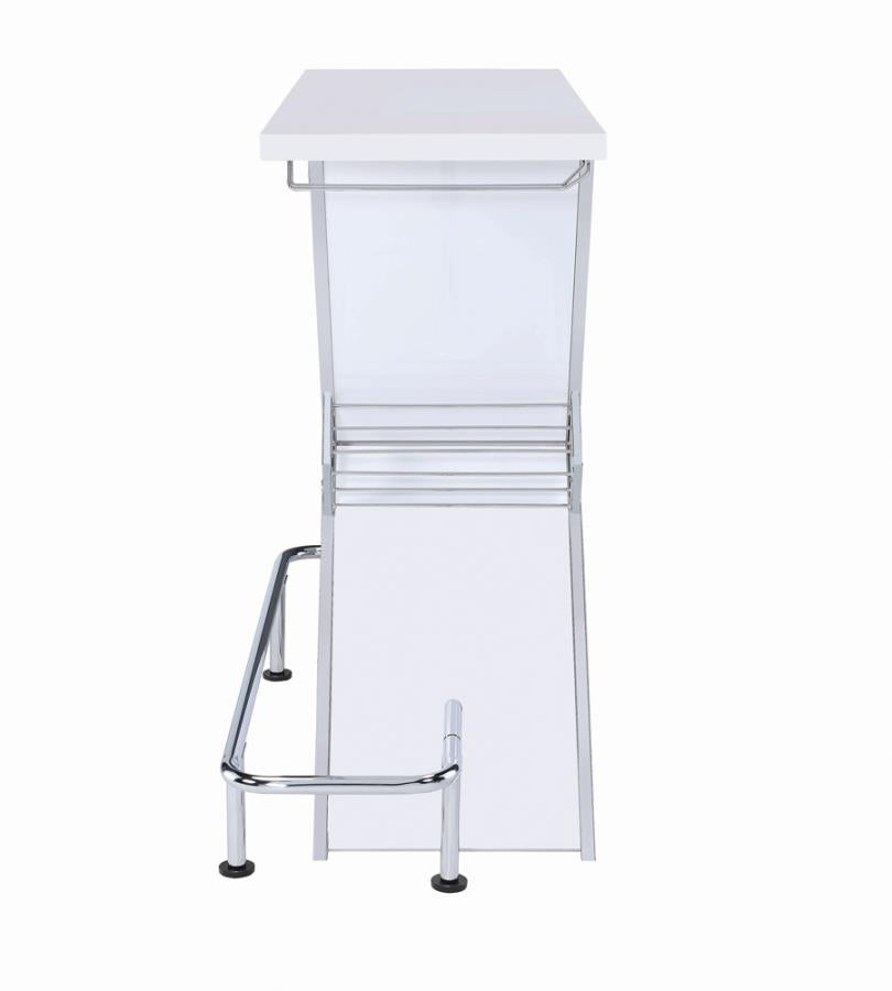 Atoka White Home Bar - furniture place usa