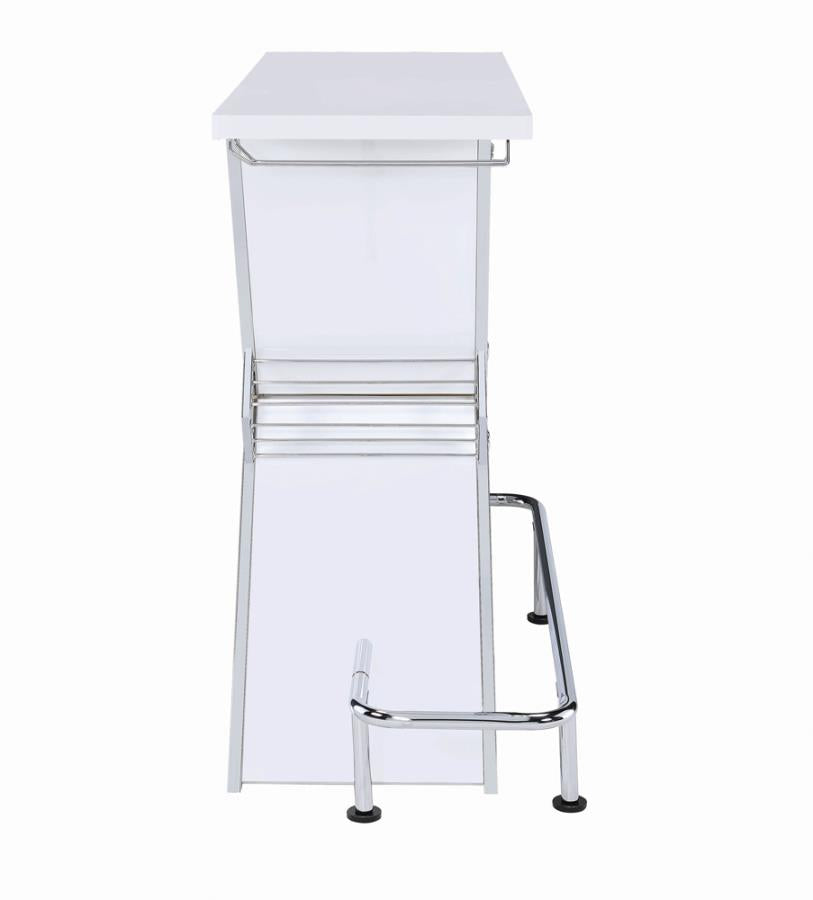 Atoka White Home Bar - furniture place usa