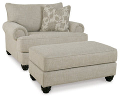 Asanti Chair and Ottoman - furniture place usa