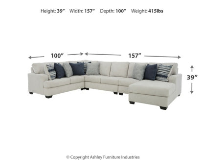 Lowder 5-Piece Sectional with Ottoman - PKG012994 - furniture place usa