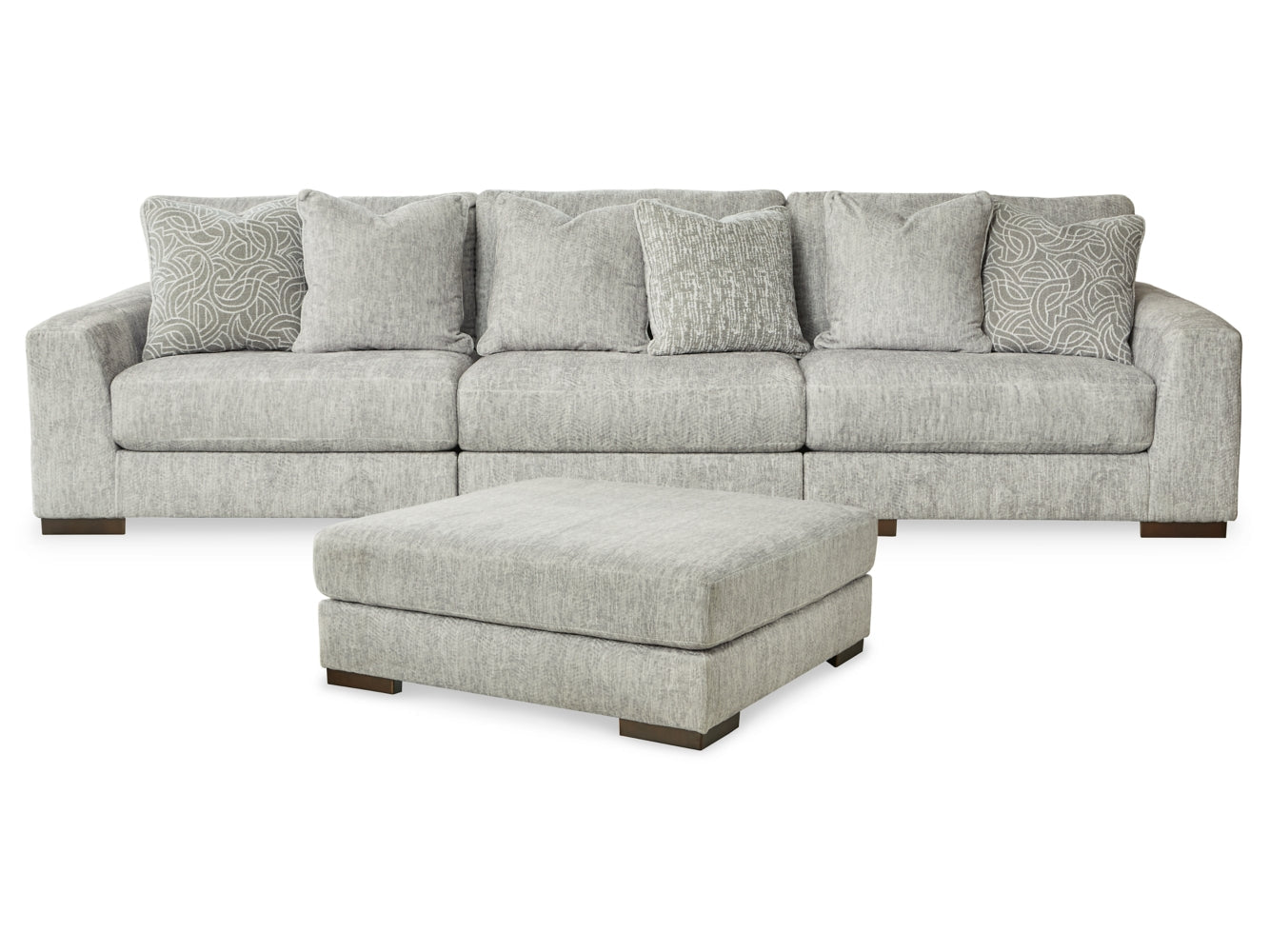 Regent Park 3-Piece Sectional with Ottoman - PKG013005 - furniture place usa