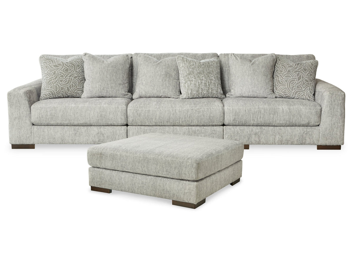 Regent Park 3-Piece Sectional with Ottoman - PKG013005 - furniture place usa
