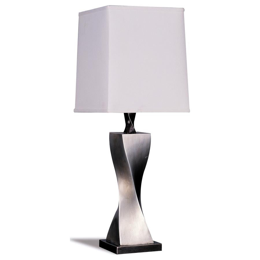 Keene Silver Table Lamp - furniture place usa
