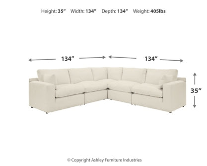 Next-Gen Gaucho 5-Piece Sectional with Ottoman - furniture place usa