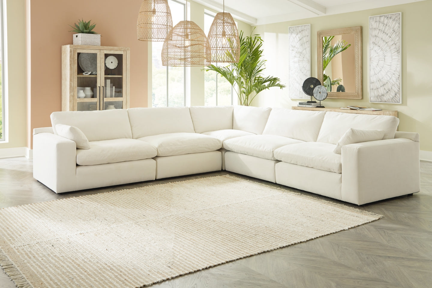 Next-Gen Gaucho 5-Piece Sectional with Ottoman - furniture place usa