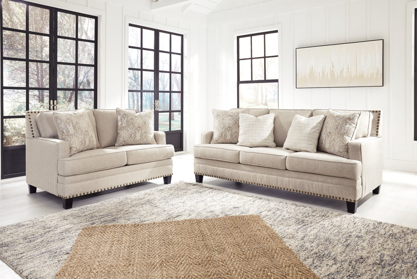Claredon Sofa and Loveseat - furniture place usa