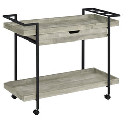 Ventura Grey Bar Cart - furniture place usa