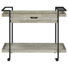 Ventura Grey Bar Cart - furniture place usa