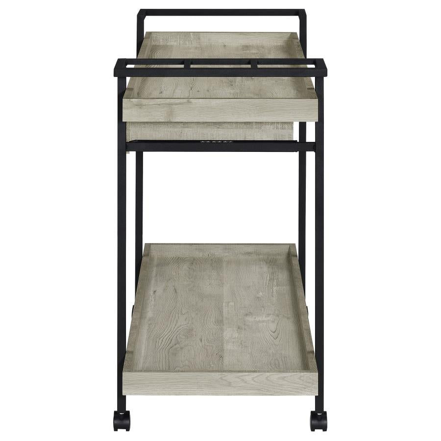 Ventura Grey Bar Cart - furniture place usa