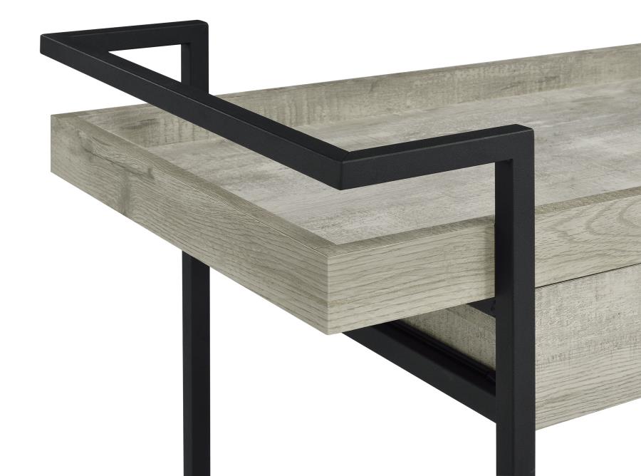 Ventura Grey Bar Cart - furniture place usa