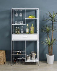 Figueroa White Wine Cabinet - furniture place usa