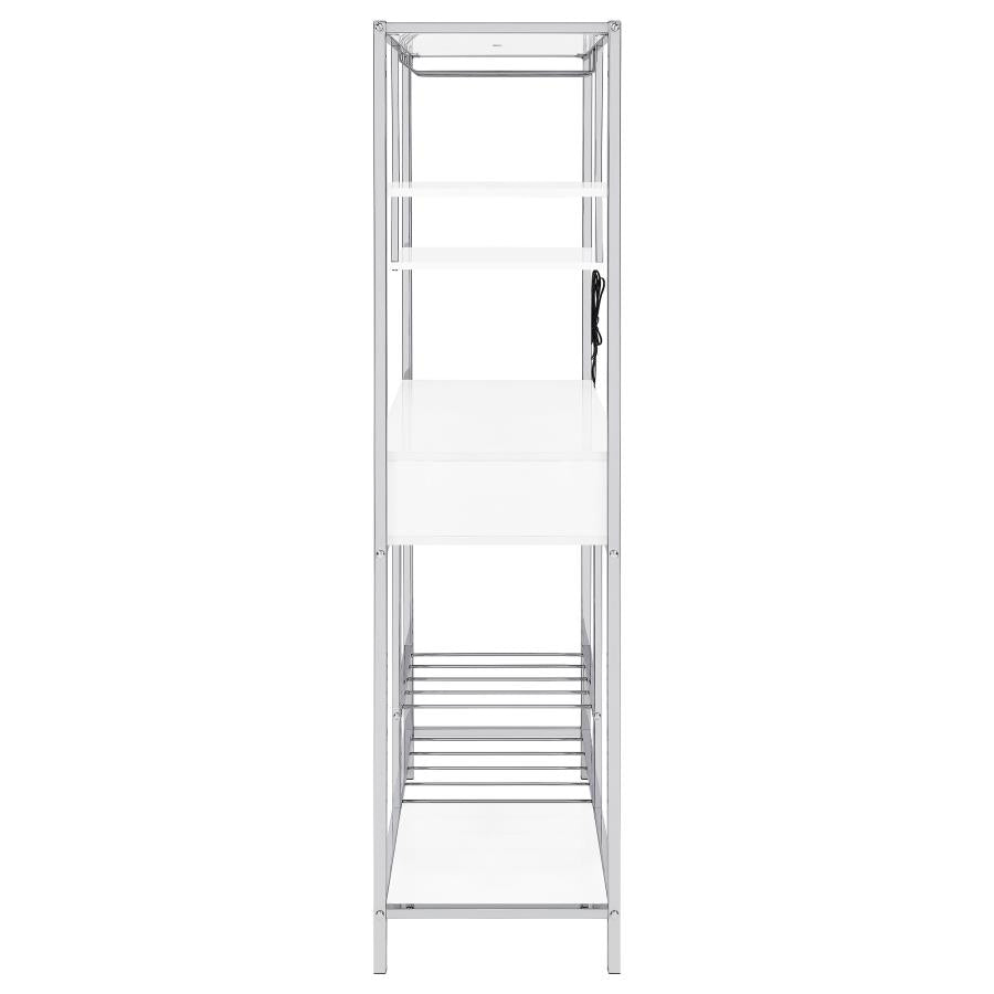Figueroa White Wine Cabinet - furniture place usa