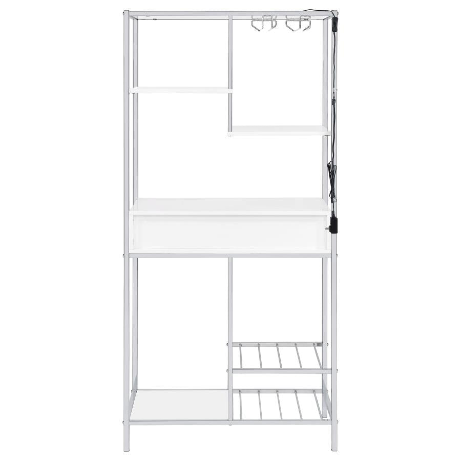 Figueroa White Wine Cabinet - furniture place usa