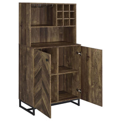 Mendoza Brown Bar Cabinet - furniture place usa