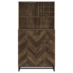 Mendoza Brown Bar Cabinet - furniture place usa
