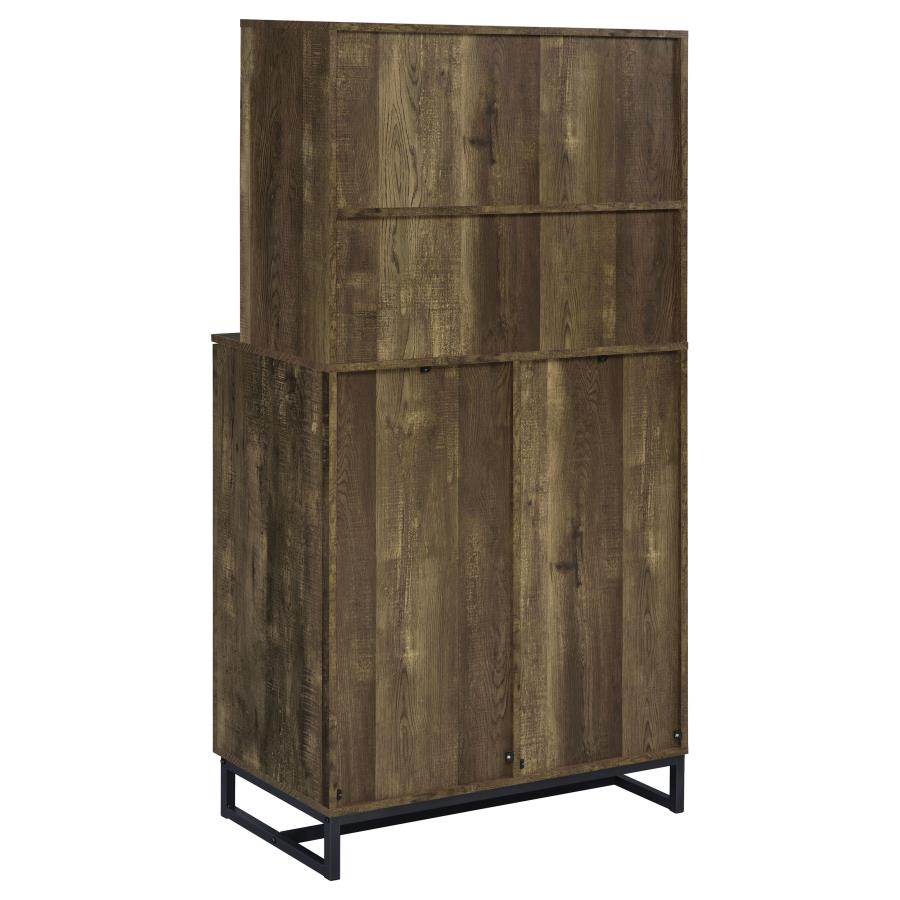 Mendoza Brown Bar Cabinet - furniture place usa