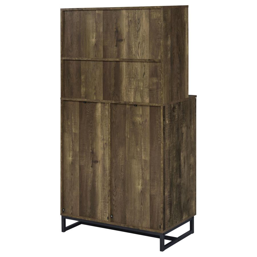 Mendoza Brown Bar Cabinet - furniture place usa