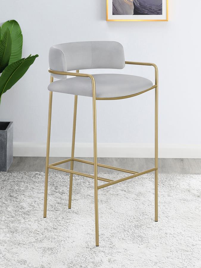 Comstock Grey Bar Stool - furniture place usa