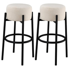 Leonard Beige Bar Stool - furniture place usa