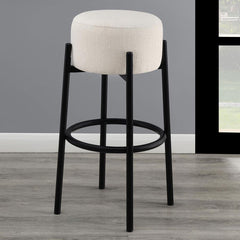 Leonard Beige Bar Stool - furniture place usa