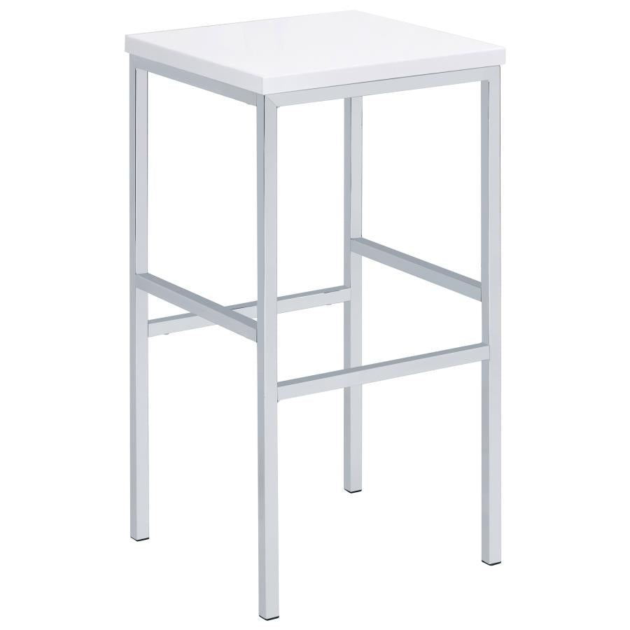 Natividad White 5 Pc Bar Set - furniture place usa