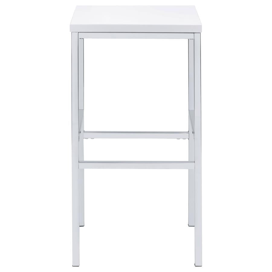 Natividad White 5 Pc Bar Set - furniture place usa