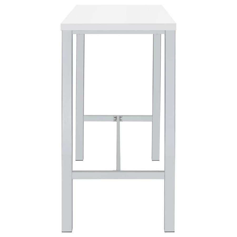 Natividad White 5 Pc Bar Set - furniture place usa