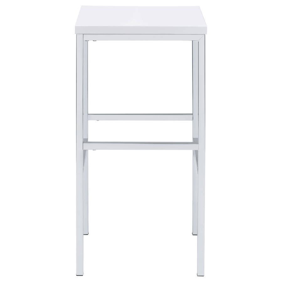 Natividad White 5 Pc Bar Set - furniture place usa