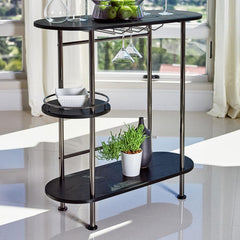 Ferguson Black Home Bar - furniture place usa