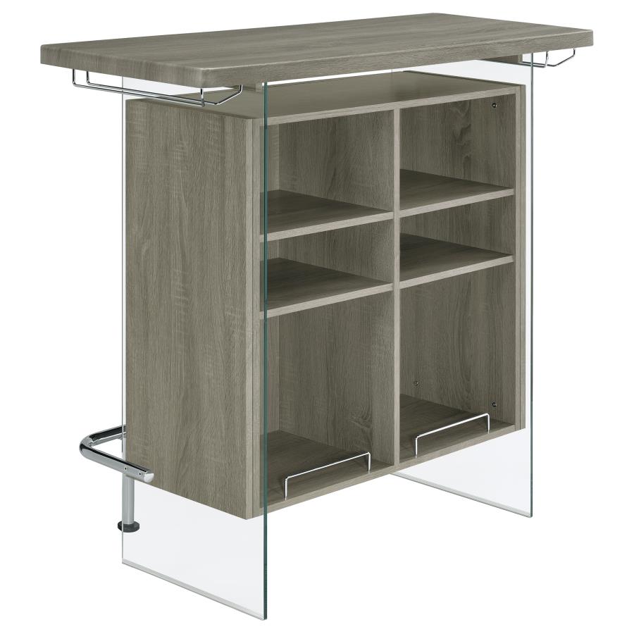 Acosta Grey Home Bar - furniture place usa