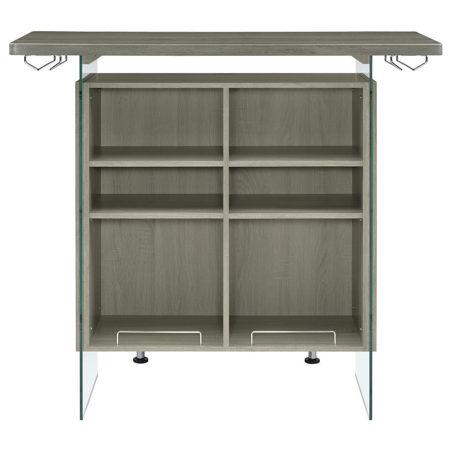 Acosta Grey Home Bar - furniture place usa