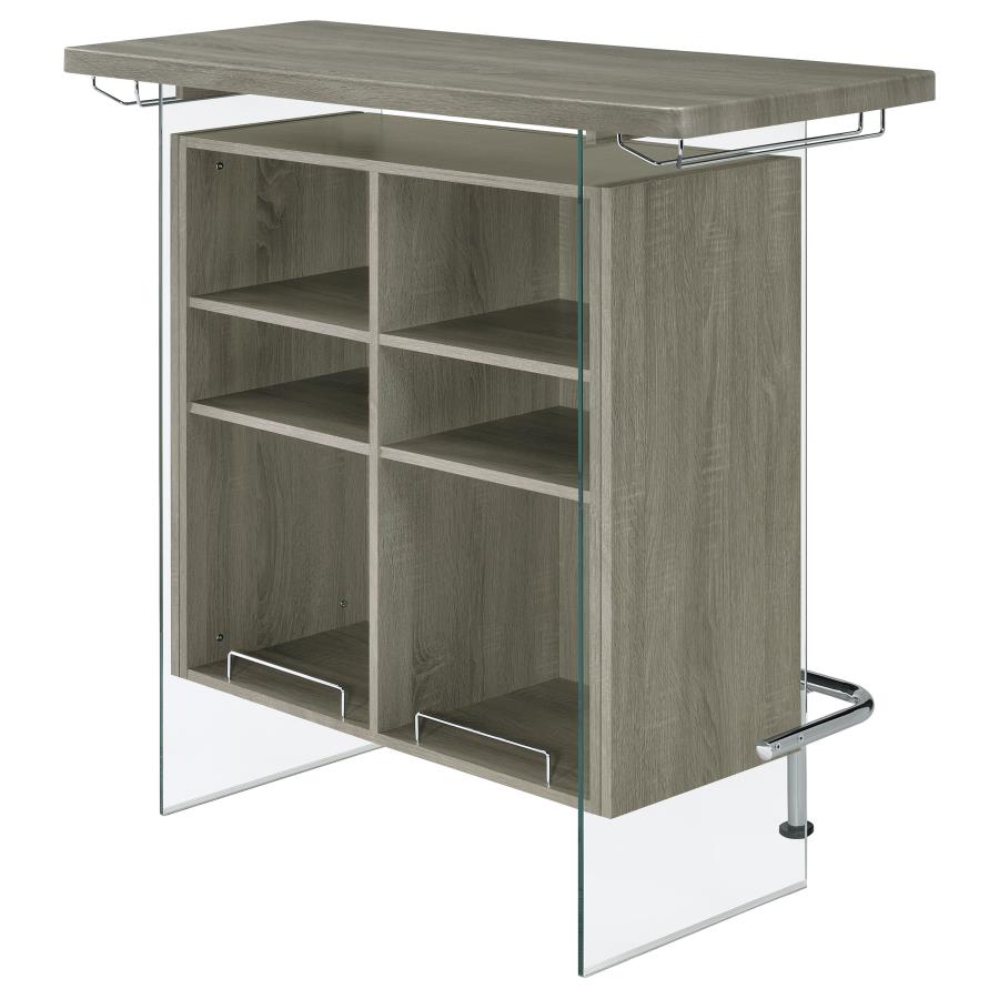 Acosta Grey Home Bar - furniture place usa