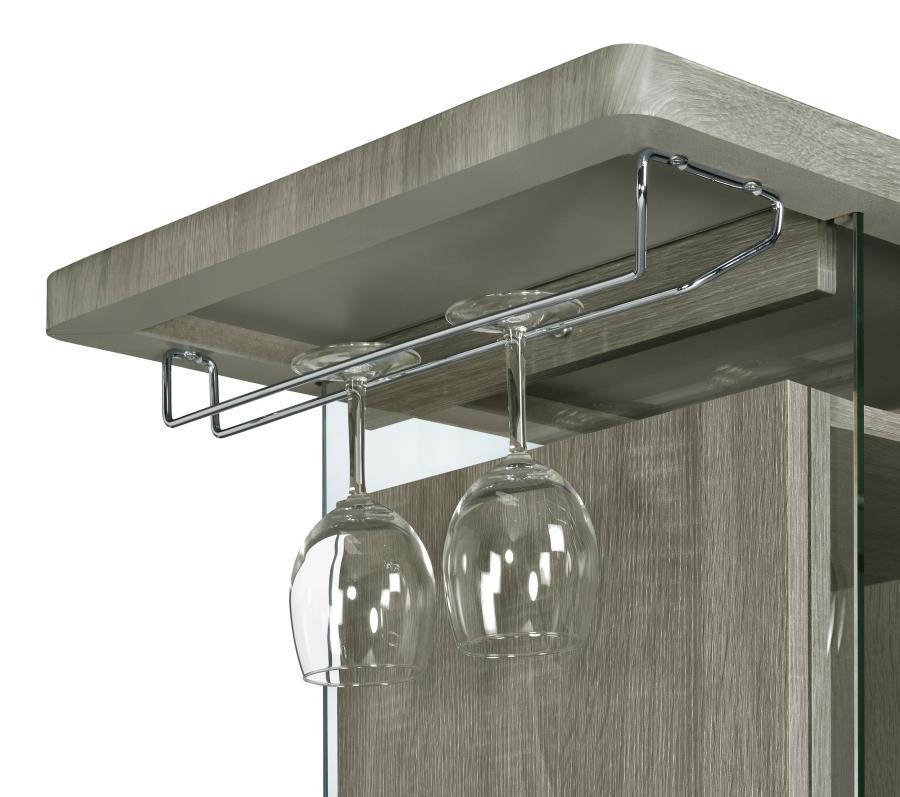 Acosta Grey Home Bar - furniture place usa