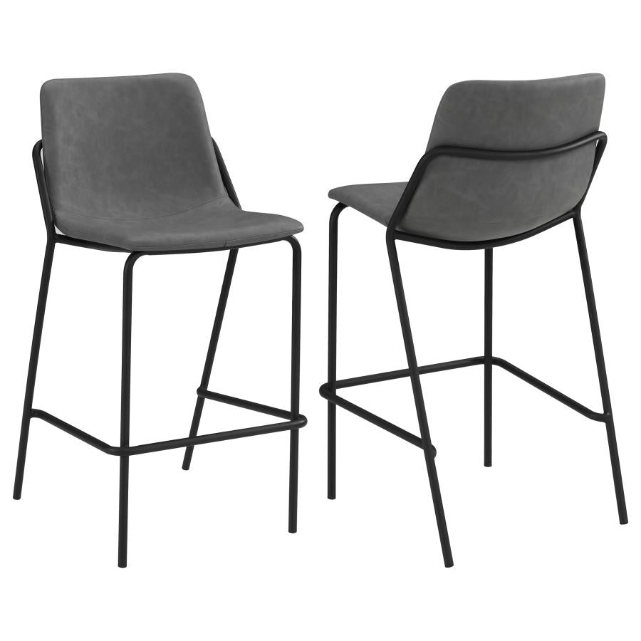 Earnest Grey Bar Stool - furniture place usa