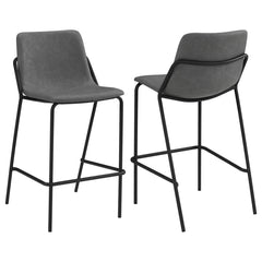 Earnest Grey Bar Stool - furniture place usa