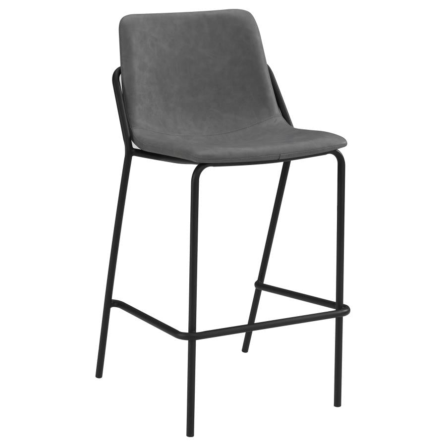 Earnest Grey Bar Stool - furniture place usa