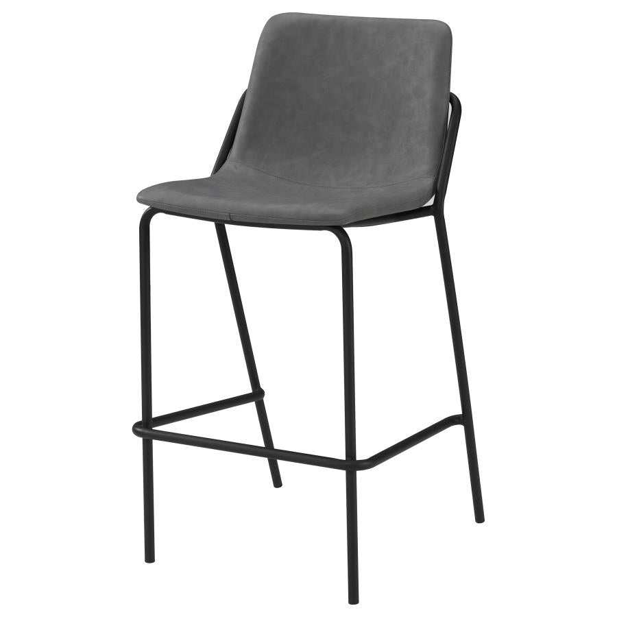 Earnest Grey Bar Stool - furniture place usa