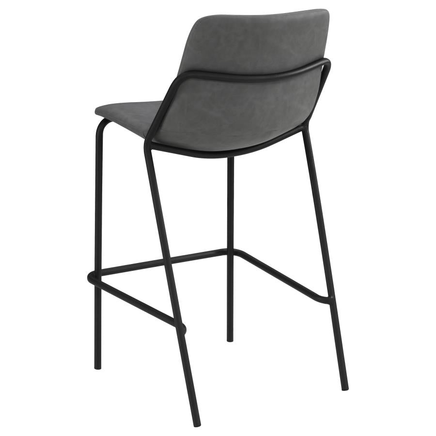 Earnest Grey Bar Stool - furniture place usa