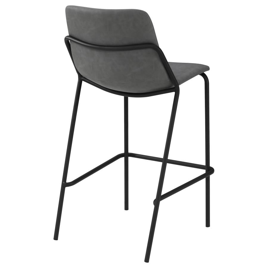 Earnest Grey Bar Stool - furniture place usa