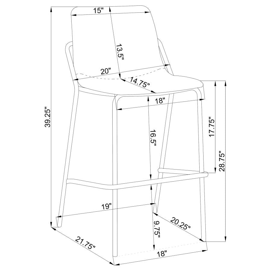 Earnest Grey Bar Stool - furniture place usa
