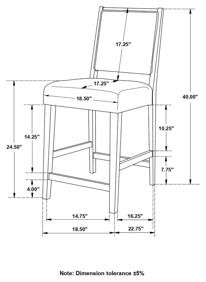 Bedford Grey Counter Stool - furniture place usa